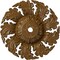 Ekena Millwork Needham Ceiling Medallion (Fits Canopies up to 4 1/4"), 14 5/8"OD x 2 1/4"P, Smokey Topaz Crackle CM14NESTC - alternate 1